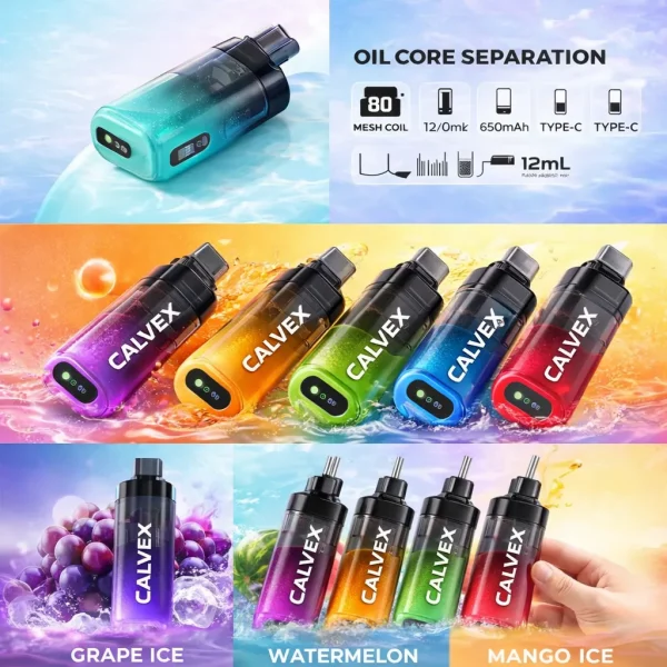 CALVEX Oil Core Separation Disposable Vape - calvex Inc