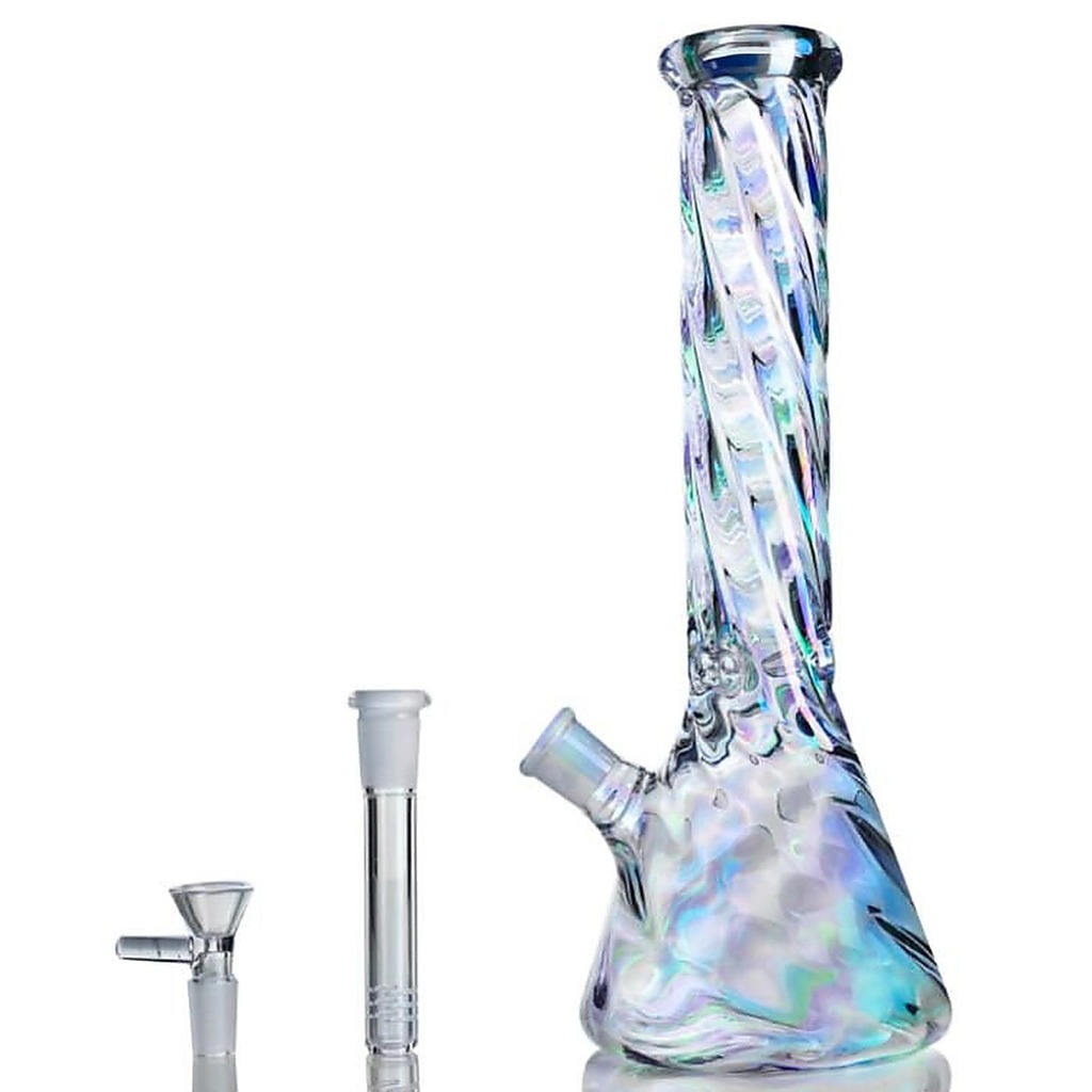 12 inch colourful glass water bong smoking